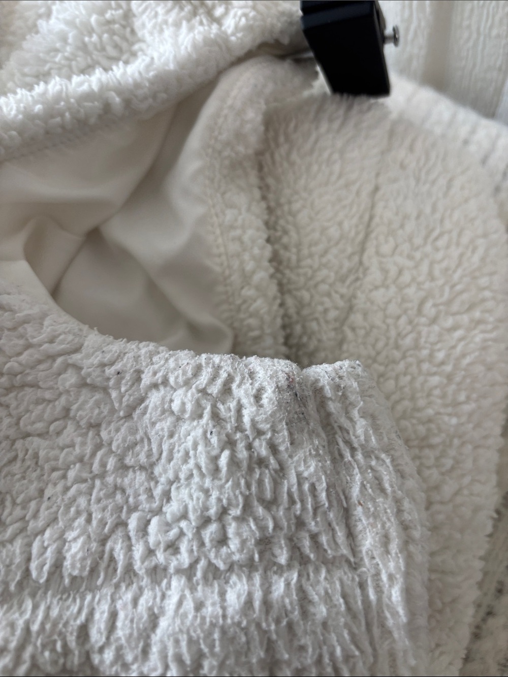 Patagonia White Sherpa Fleece Zip Vest - Picture 5 of 7